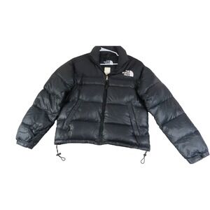 1990s Vintage North Face‎ 700 Nuptse Puffer Cropped Jacket Women's Size Small